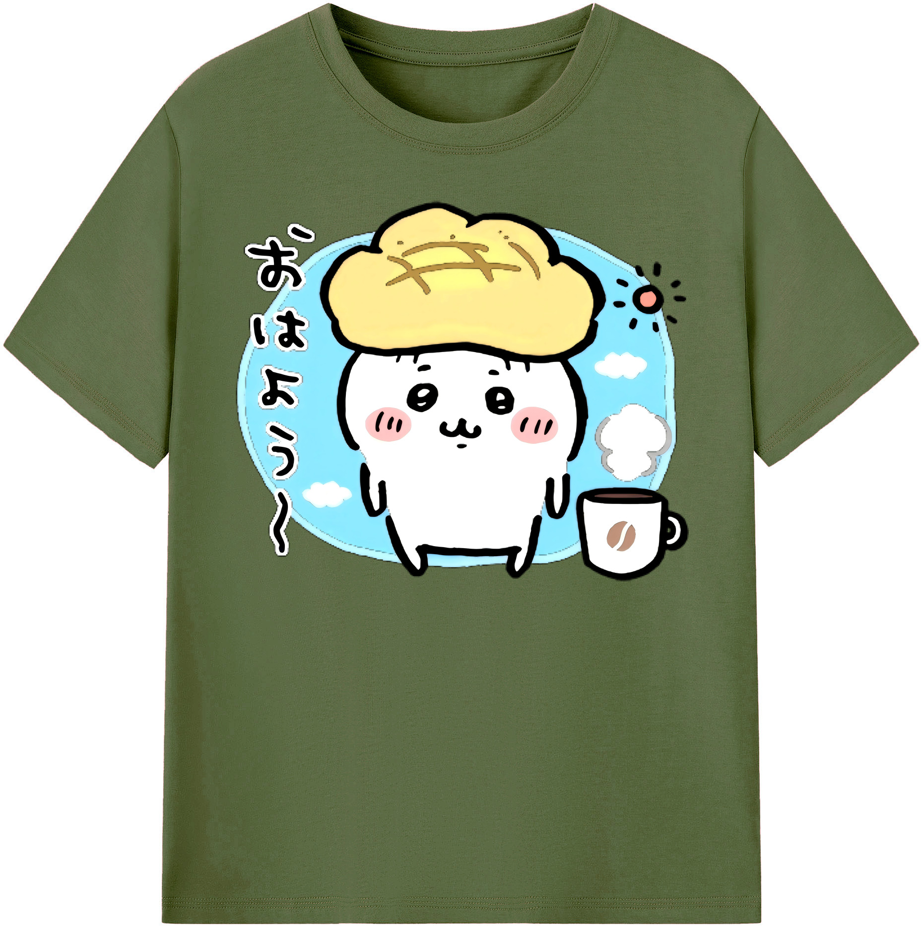 （画像用） ちいかわ ちいかわ Chii-kawa chiikawa 綿100％半袖Tシャツ（フロントプリント）